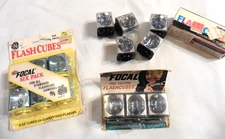12 SEALED Vintage GE Sylvania Flash Cubes X-Type Cameras Focal/blue dot +5 bonus