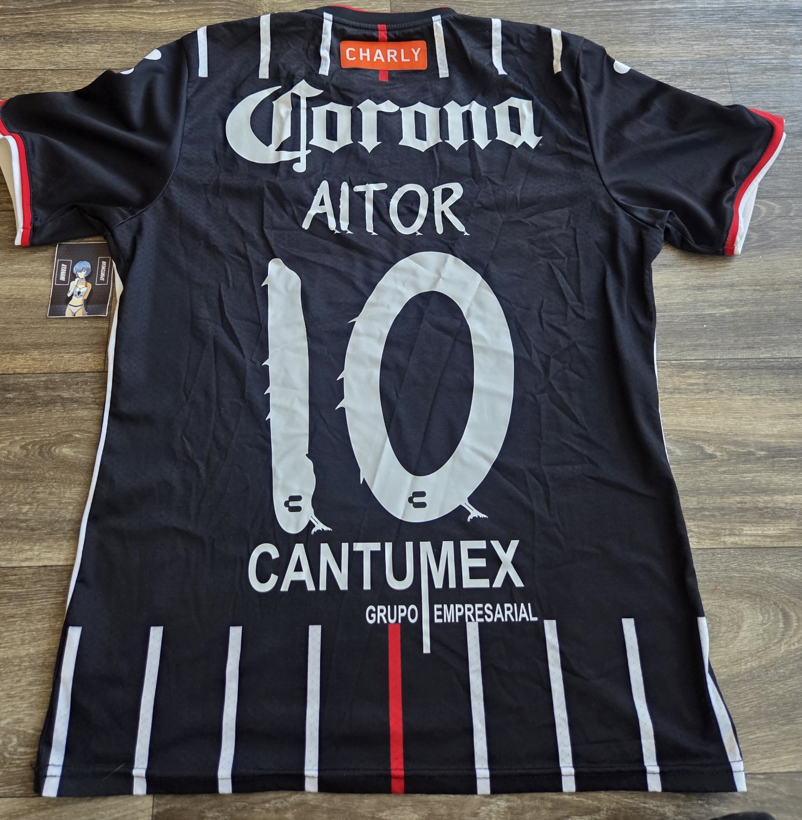 Charly Club de Cuervos Netflix Aitor Futbol Soccer Jersey Mens Size Large
