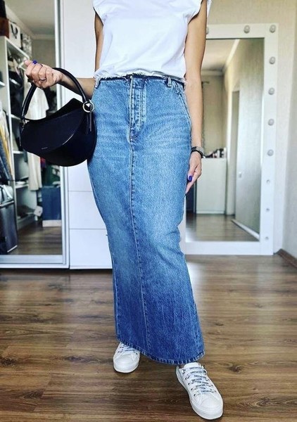 Women Alexander Wang Skirt Navy Denim 36 / S / 44