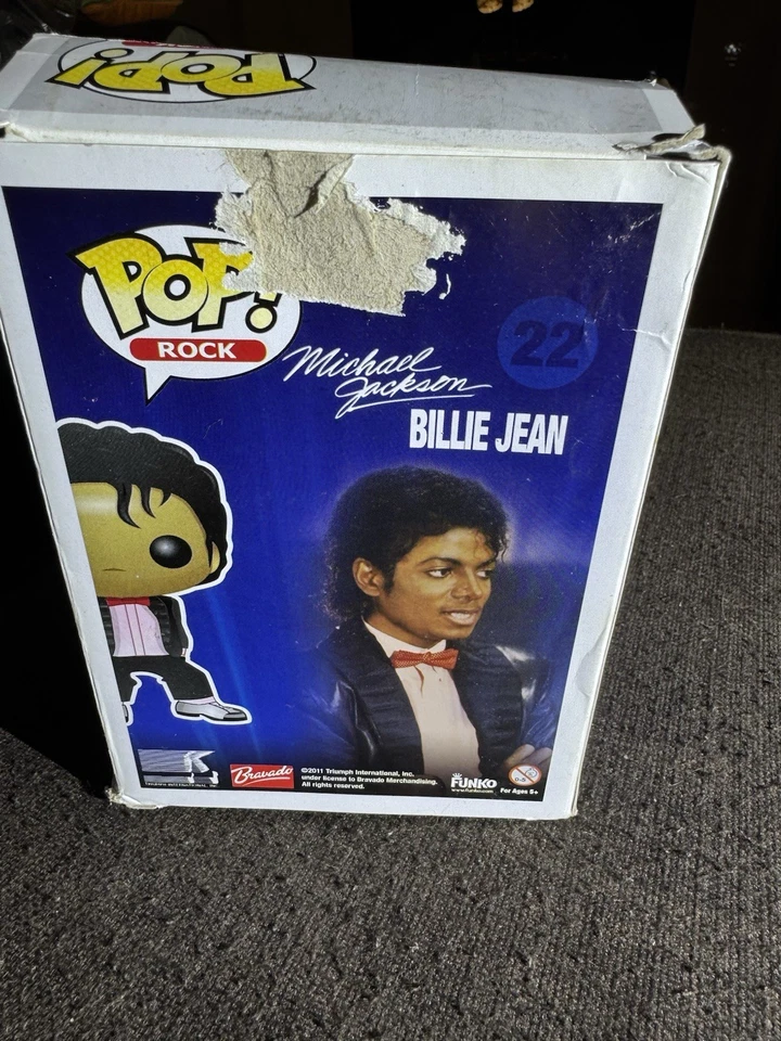 Funko POP! Rock Michael Jackson #22 RARE! BILLIE JEAN Authentic - Image 3 of 4