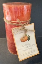 Cheasapeake Bay Cinnamon Pumpkin Scented 6" Pillar Candle NEW 🎃🎃