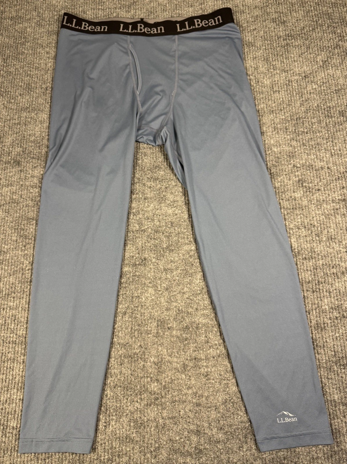 LL Bean Pants Mens XL Lightweight Gray Base Layer Outdoors Hiking