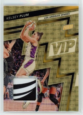 Kelsey Plum 2025 Panini The National VIP Gold Vinyl 1/1 Game Used Patch 8 Sparks
