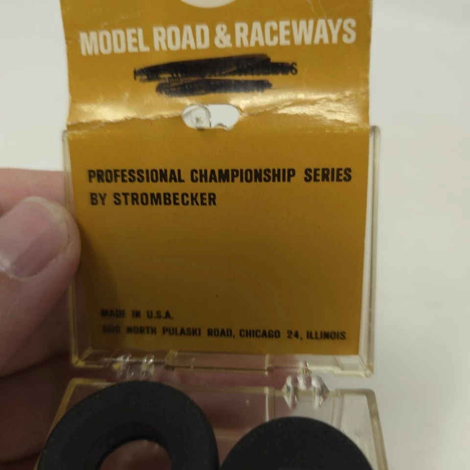 Vintage Pair Of Strombecker Championship Series Tires 1 1/4" - Image 2 of 4
