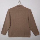 Banana Republic Waffle Quarter Zip Pullover Mens XL Tan Mock Neck Sweater NEW — photo 3