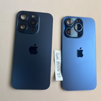 #ad Original iPhone 15 Pro Back Glass Replacement OEM Rear Cover Grade A Blue Parts $49.90