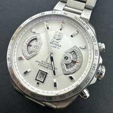 TAG Heuer Grand Carrera Silver Men's Stainless Steel Bracelet Watch - CAV511B