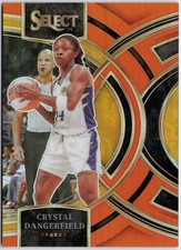 2024 Panini Select WNBA #131 Crystal Dangerfield Prizms Orange #/125