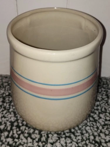 Vintage McCoy Signed Jar Vase Glazed Ceramic Handmade USA