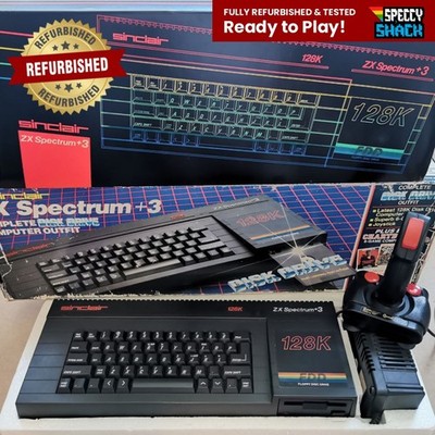 Sinclair ZX Spectrum +3 128K Fully Refurbished RGB SCART Boxed Komplett Getestet