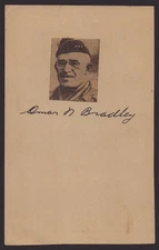 OMAR N. BRADLEY - PHOTOGRAPH MOUNT SIGNED