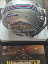 Damian Priest Wrestlemania 41 Signed Autographed Mini Helmet Fanatics COA