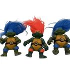 Vtg TMNT 1993 Teenage Mutant Ninja Turtles TROLLS DOLLS-Set Of 3 Playmates Toys