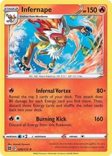 Infernape Holo Rare SWSH09: Brilliant Stars 026/172 NM