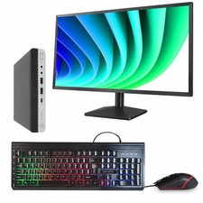 HP ProDesk 600G4 Mini Intel Core i5 16GB RAM 500GB SSD 24 i5-8500T