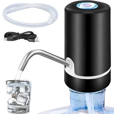 Portable Water Bottle Pump with USB Charging, Automatic Switch for Home Kitchen