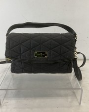 Kate Spade New York Black Quilted Nylon Crossbody Bag Gold Hardware
