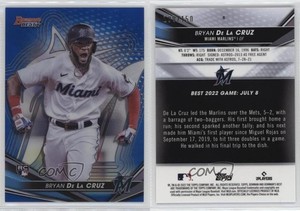 2022 Bowman's Best Blue Refractor /150 Bryan De La Cruz #8 Rookie RC