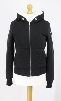MOOSE KNUCKLES WOMENS CLASSIC BUNNY HOODED JACKET LINED XS BLACK  IB