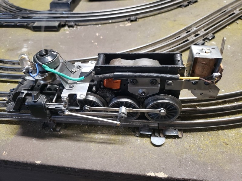 Lionel 2056 Locomotive motor w/rods, steam chest, e-unit, Liquid smoke + light