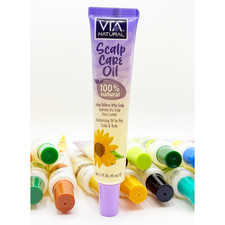 VIA NATURAL Hair, Scalp, Skin & Body 100% Natural Scalp Care Oil 1.5oz