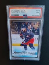2019-20 Upper Deck Alexandre Texier Young Guns PSA 9 Mint Rookie RC #225