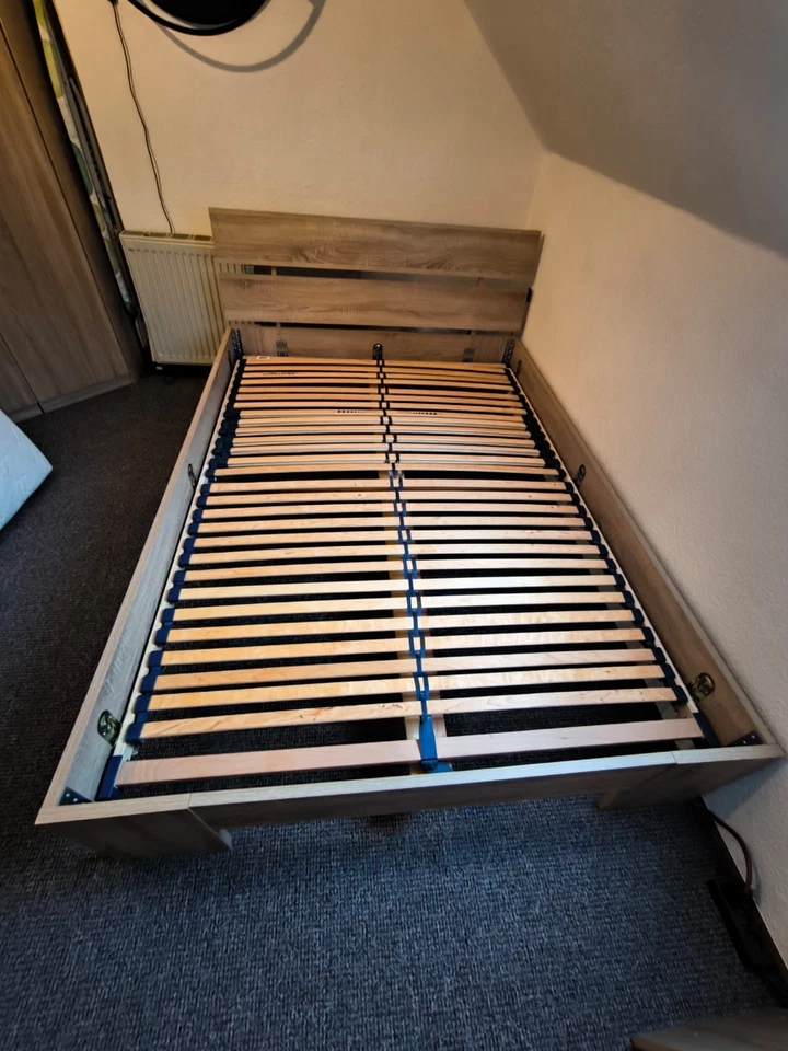 Futonbett 140x200 mit Matratze und Lattenrost - Bild 2 von 3