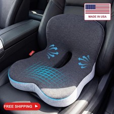 ZUAMEGU Memory Foam Car Seat Cushion - Ergonomic Driver Seat Cushion for Sciatic