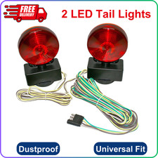 Maxxhaul 80778 Magnetic Towing Light Kit Red Brake Amber Flasher 20Ft Harness
