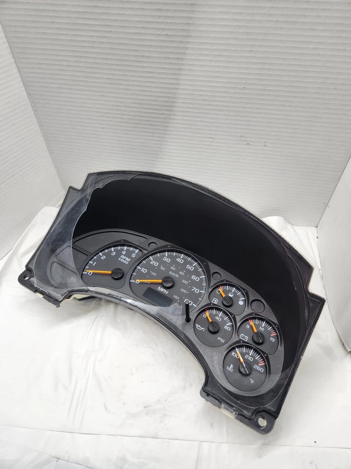 GMC C4500 2003 2004 Kodiak doble automático OEM calibre clúster *lente rota Foto 2 de 4