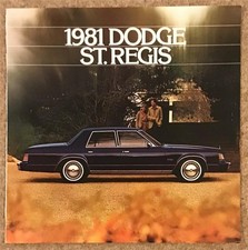 DODGE ST REGIS LF USA Car Sales Brochure 1981 #81-205-1014 8/80 (250M)