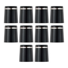 10x Black Plastic Golf Ferrules For 0.350 Tip Driver And Fairway Wood Shaft