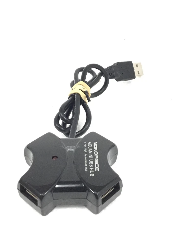 10 x новый Monoprice Aquamini USB концентратор, 4 порта высокой производительности концентратор, Бесплатная доставка - Изображение 2 из 4