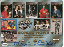 1992-93 UPPER DECK GORDIE HOWE AUTOGRAPH PHOTO JSA COA AUTO DETROIT RED WINGS