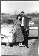 Original Vintage Photo Man Woman Studebaker Bullet Nose Classic Car 50s 50s