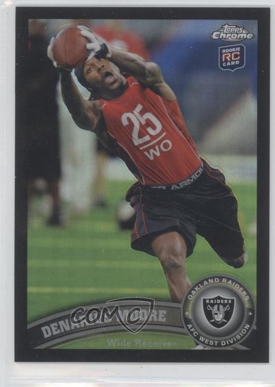 Denarius Moore Topps Chrome #33 Black Refractor