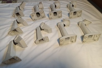 SECURITY CAMERA MOUNTING BRACKET, PELCO, WBOVA2(5), EM1512(3), EM16(1), LOT OF 9