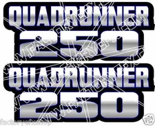 QuadRunner 250 Blue Gas Tank Graphic Decal Sticker Atv Quad Runner atv 400 500