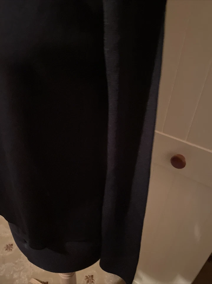 Top DEBBIE MORGAN Preloved Damas Talla S Negro Tejido Cuentas Manga Larga Elástico Foto 3 de 4