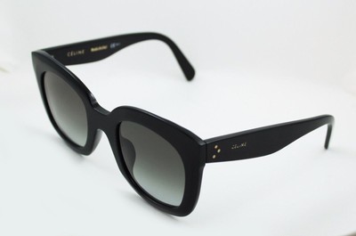 Celine CL41385 Baby Marta Asian Fit Sunglasses Rectangular Black Gray  Gradient | eBay