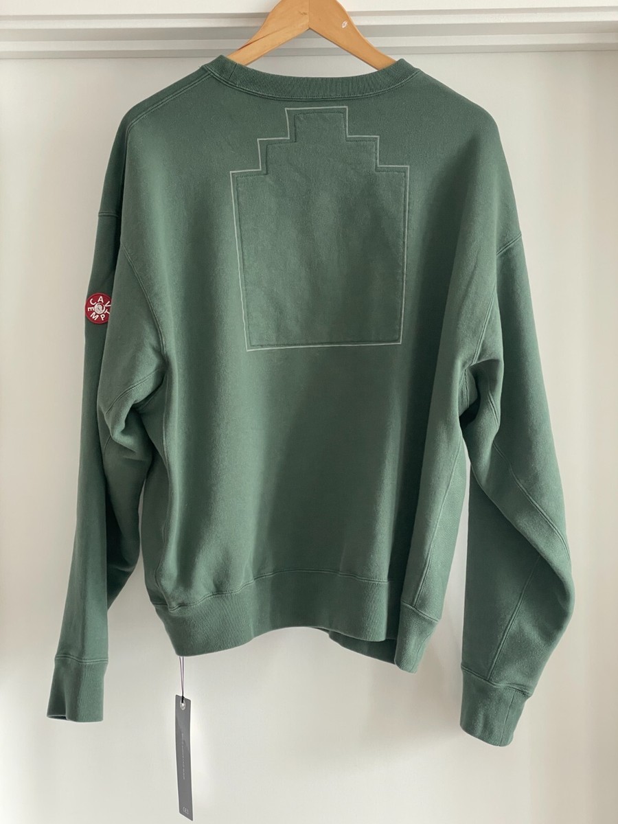 トップス C.E. Cavempt WASHED VS 8b CREW NECK Cav Empt Washed VS 8b Crewneck Green Jumper / Sweatshirt