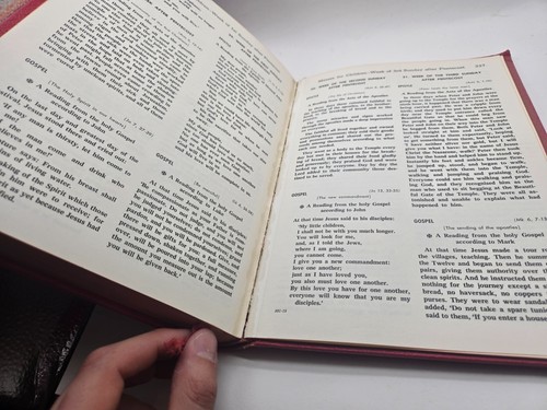 Weekday Lectionary for Mass Catholic Book Publishing 1966 - Imagen 9 de 10