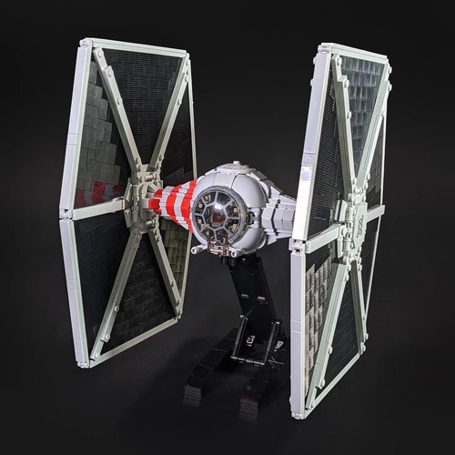 Modubrix Mocs Blocchi Costruzioni TIE Fighter Fighter Set 1385 Pezzi Kit Giocattolo Mattone - Foto 4 di 7