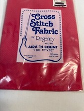 Cross Stitch Fabric By Regency Mills Inc Aida 14 Count 12"x18" 100 Cotton Made