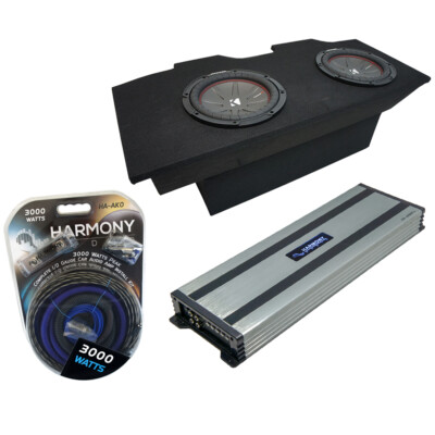 93-02 Chevy Camaro Coupe Kicker CompR CWR12 Dual 12 Sub Box Package HA-A1500.1
