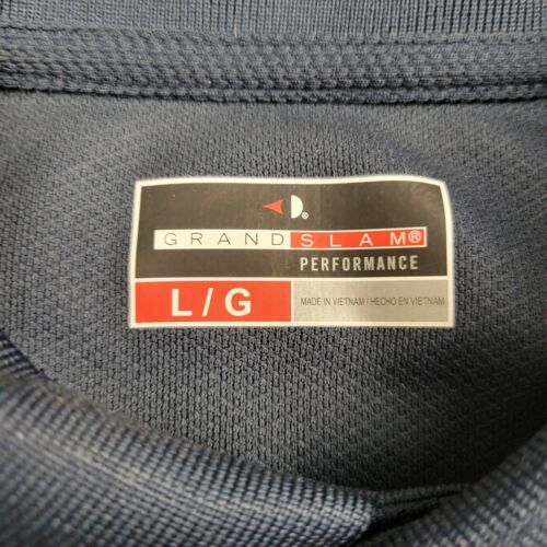 Grand Slam Herren Golf Poloshirt L blau Performance AirFlow Langarm - Bild 4 von 7
