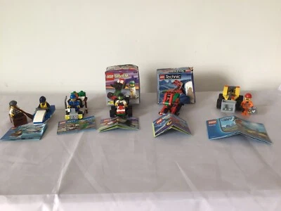 Set Of 5 Mini Lego Technic System Classic Town Race 3056 3054 30229 30227 30313