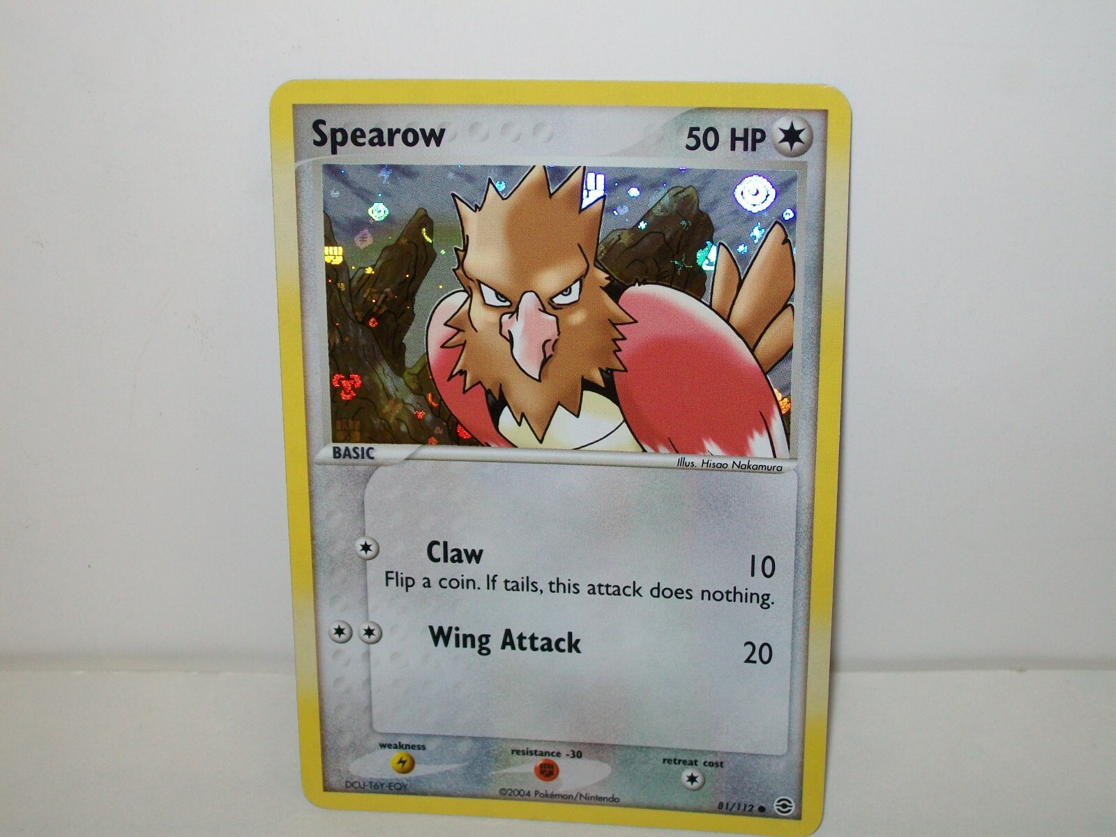 EX Fire Red Leaf Green Spearow Reverse Holo Pokemon Card 81/112 Mint New