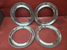 1942-1952 Ford Trim Rings Vintage Classic Rat Rod 15 Ring Set Four Vintage