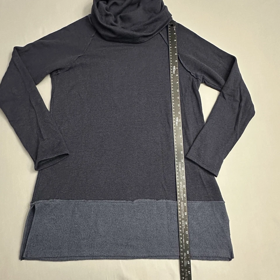 Suéter túnica Chalet et ceci Courtney mujer mediano M azul cuello alto FL83333 Foto 4 de 4